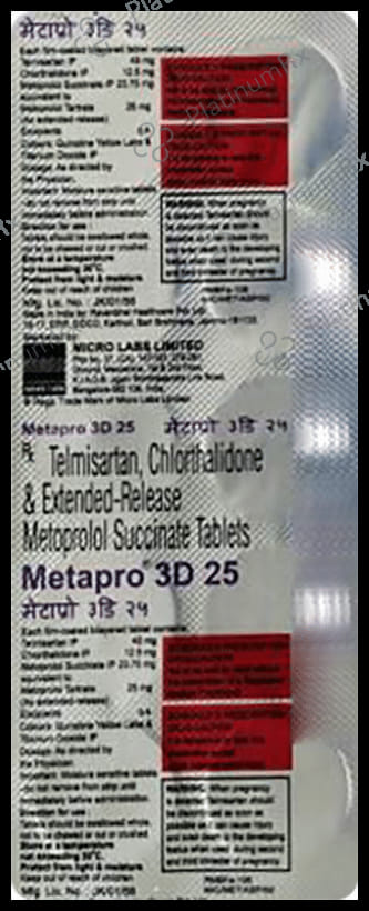Metapro 3D 12.5/25/40mg Tablet ER 10s