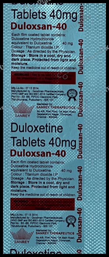 Duloxsan 40 Tablet