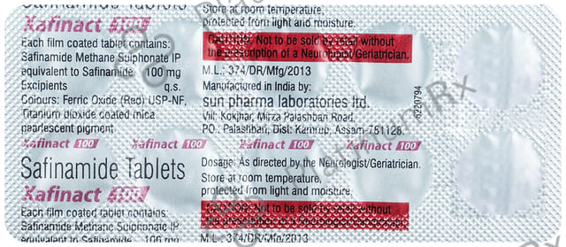 Xafinact 100mg Tablet 10s