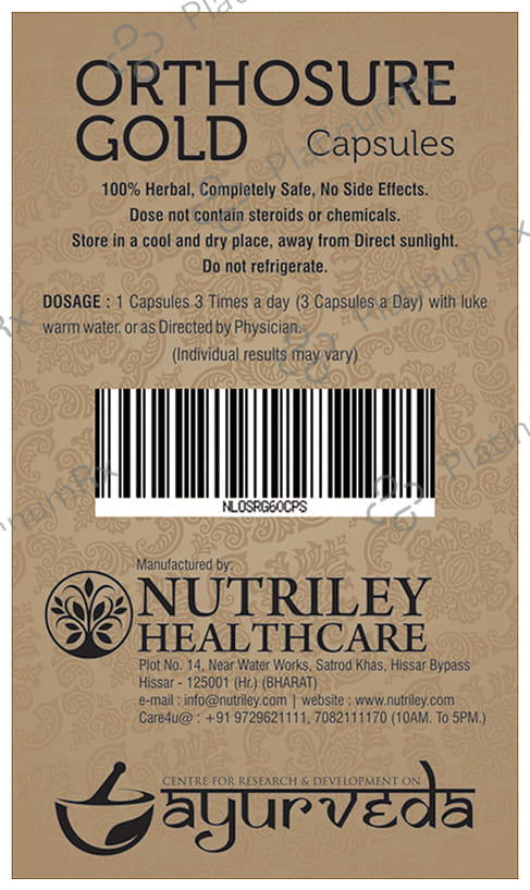Nutriley CRD Ayurveda Orthosure Gold Capsule