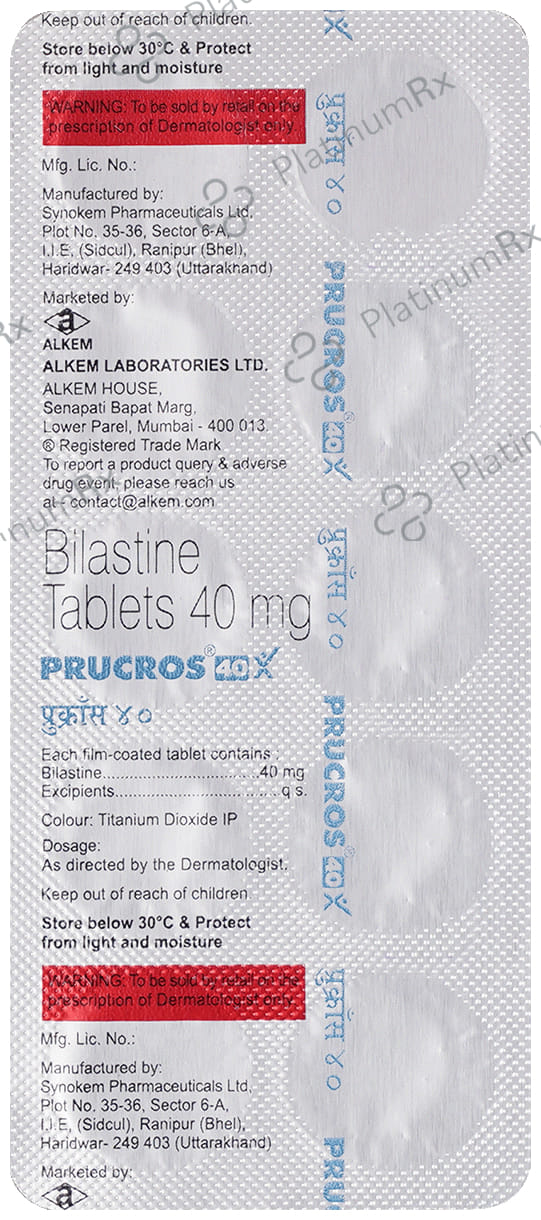 Prucros 40mg Tablet 10s