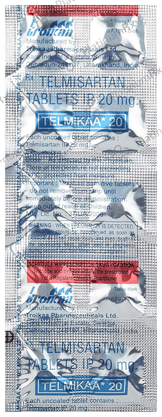 Telmikaa 20mg Tablet 10s