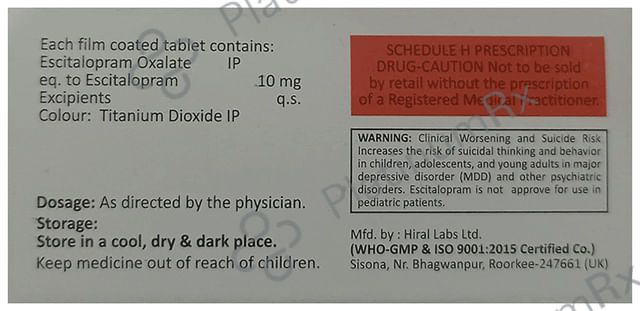 Escitexone 10 Tablet