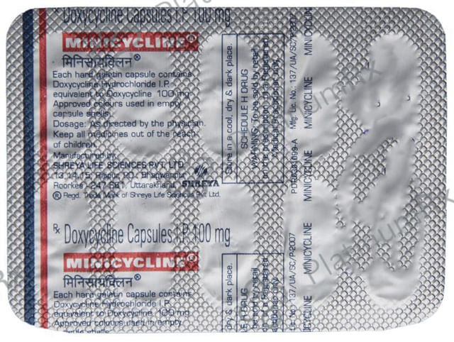 Minicycline Capsule 10s