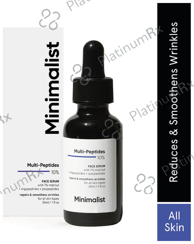 Minimalist 10% Multi Peptide Face Serum Repairs Wrinkles
