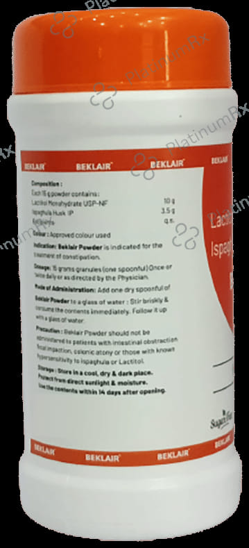 Beklair Powder Orange Sugar Free