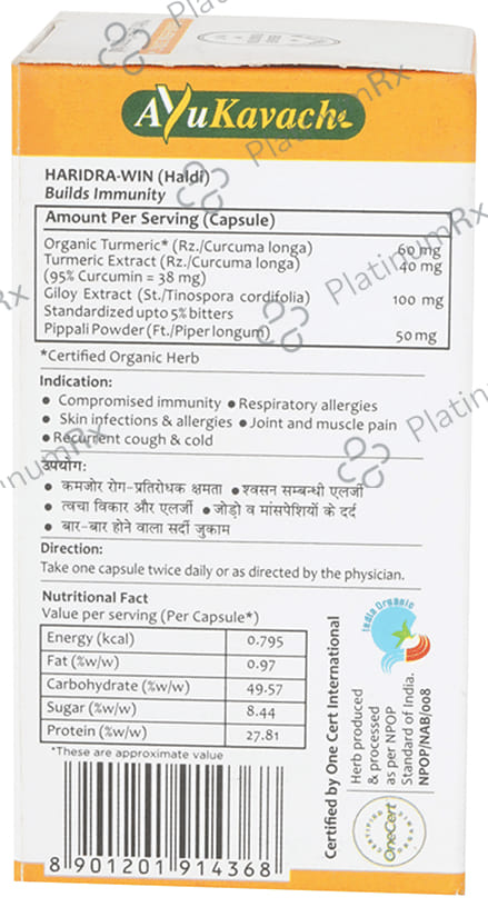 Baidyanath Ayurvedant Haridra-Win Capsule