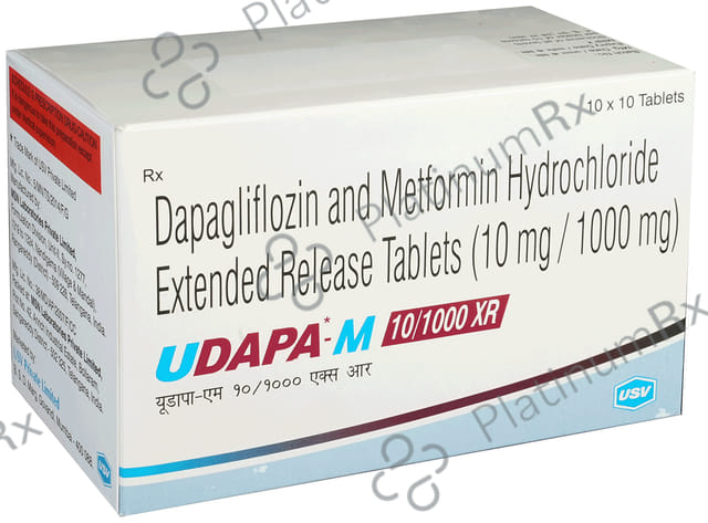 Udapa M 10/1000mg Tablet 10s