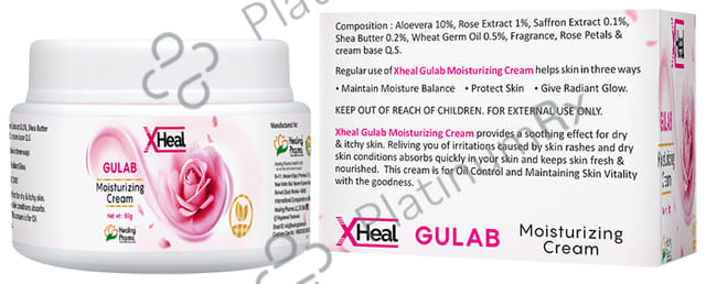 Healing Pharma X Heal Gulab Moisturizing Cream (50gm Each)