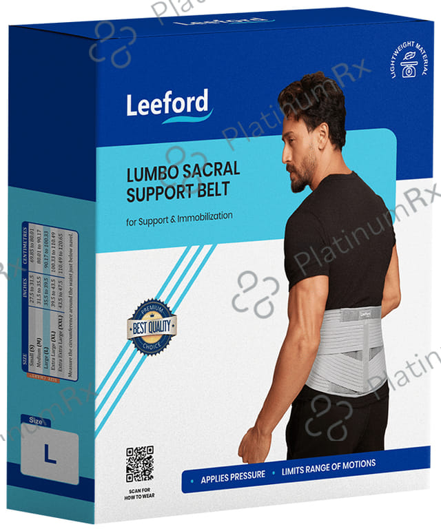 Leeford Lumbo Sacral Support Belt Large