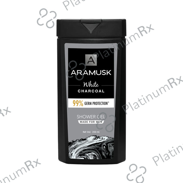 Aramusk White Charcoal 99% Germ Protection Shower Gel