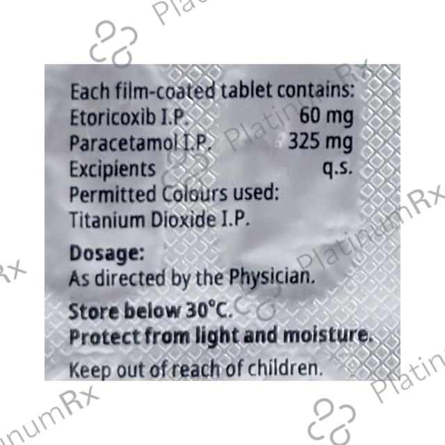 Etorizer P 60/325mg Tablet 15s
