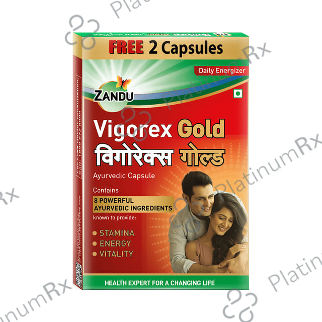 Zandu Vigorex Gold Capsule 12 capsules