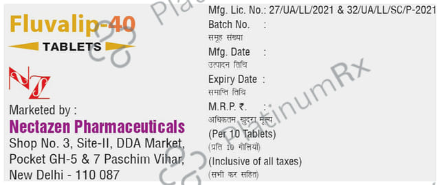 Fluvalip 40mg Tablet