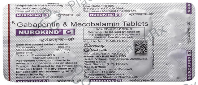 Nurokind G 300/500mcg Tablet 10s