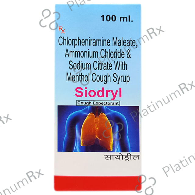 Siodryl Syrup 100 Syrup Indo Asian Pharma