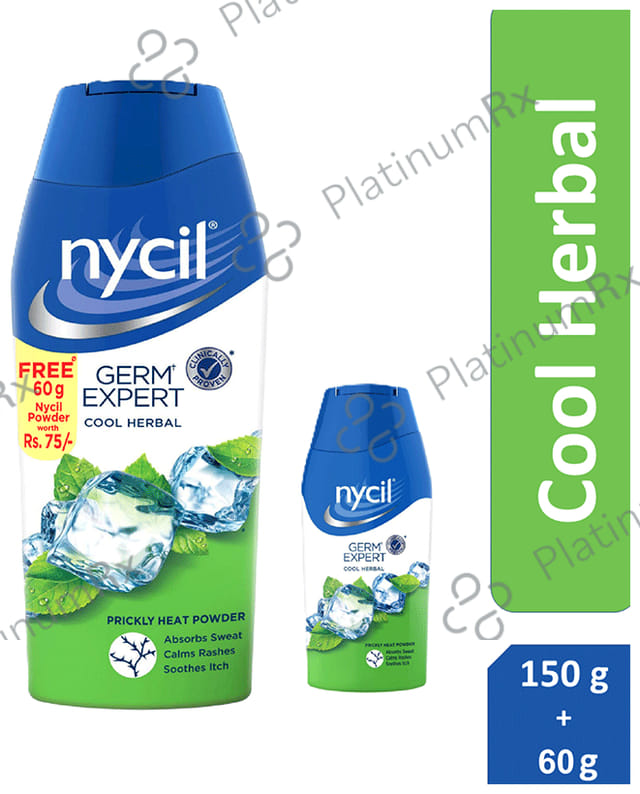 Nycil Cool Herbal Prickly Heat Powder 150gm