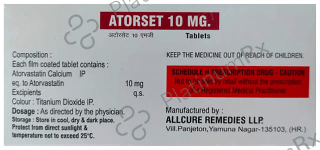 Atorset 10mg Tablet