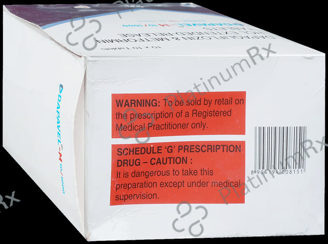 Dapavel M 10/1000mg Tablet ER 10s