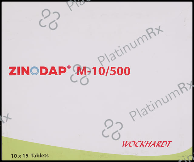 Zinodap M 10mg/500mg Tablet ER