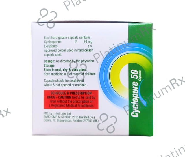 Cyclopure 50mg Capsule 10s
