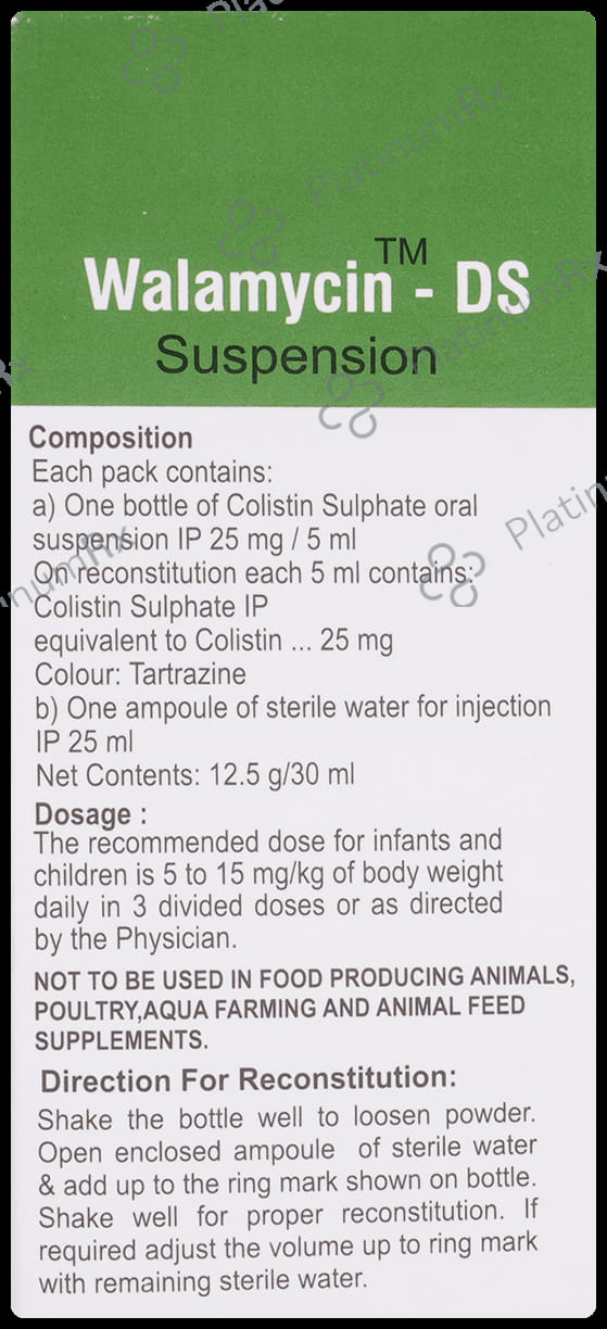Walamycin DS 25mg Suspension 30ml