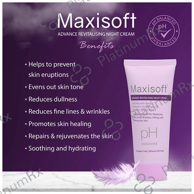 Maxisoft PH Balanced Advance Revitalising Night Cream (50gm Each) 1 Tube