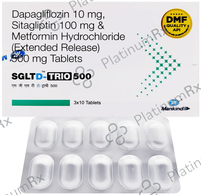 Sgltd Trio 10/500/100mg Tablet 10s