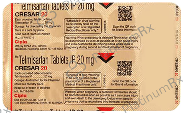 Cresar 20mg Tablet 15s