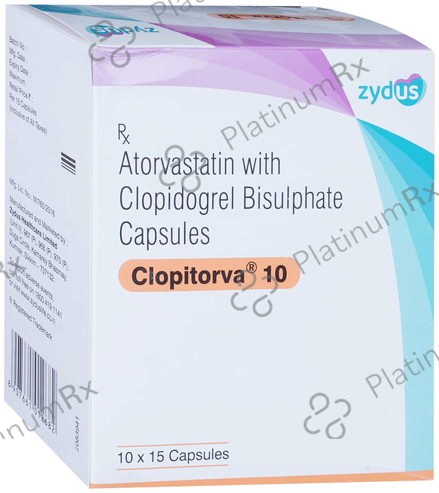 Clopitorva 10/75mg Capsule 15s