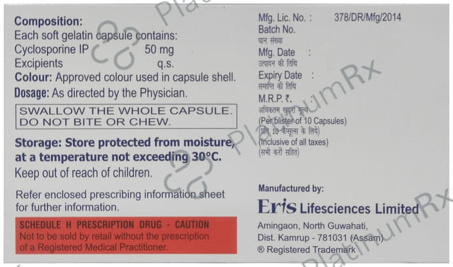 Psorid 50mg Capsule 10s
