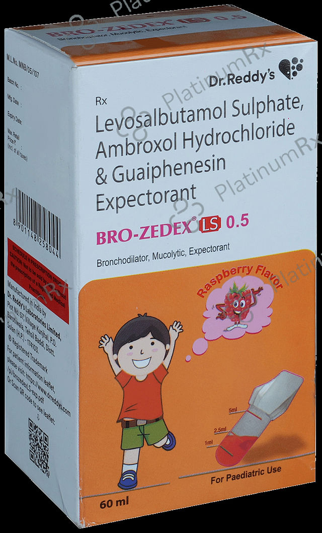 Bro-Zedex LS 0.5 Expectorant Raspberry