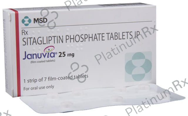 Januvia 25mg Tablet 7s