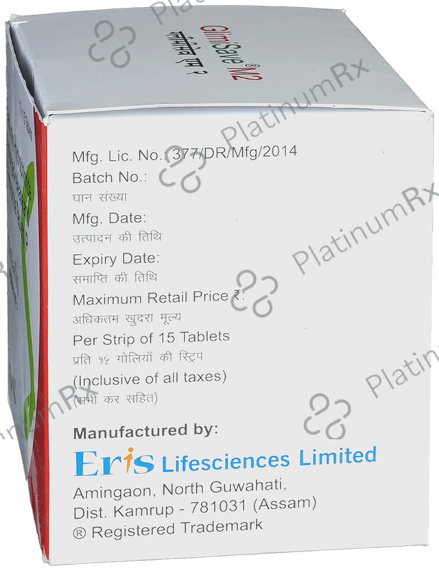 Glimisave M 2/500mg Tablet PR 15s
