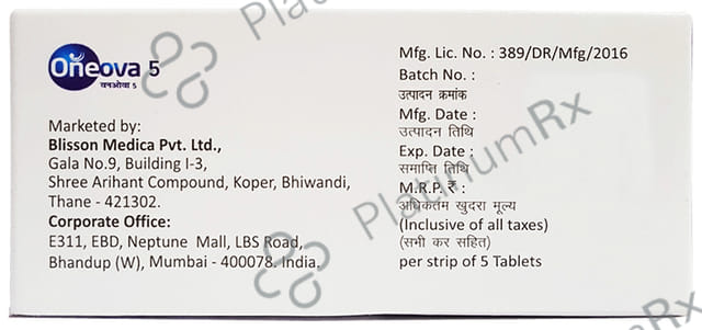 Oneova 5 Tablet 5 Tablet