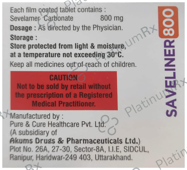 Saveliner 800mg Tablet 10s