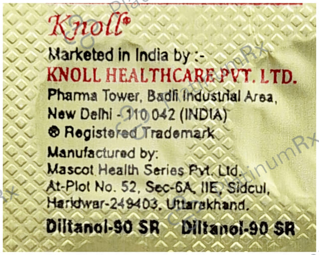 Diltanol 90mg Tablet SR 10s