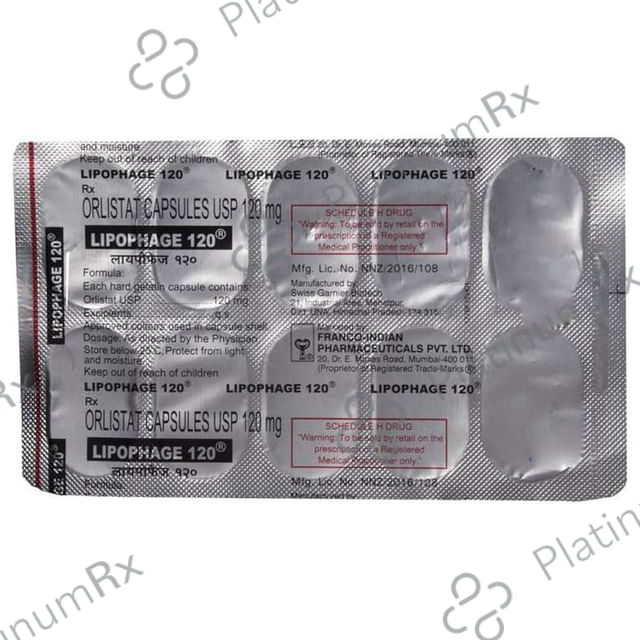 Lipophage 120mg Capsule 10s