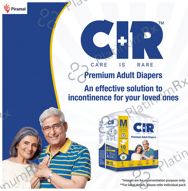 CIR Premium Adult Unisex Diaper Size Medium 10s