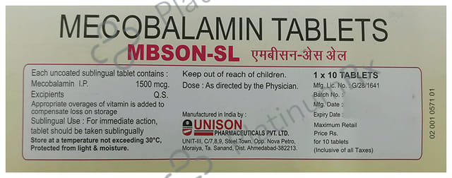 Mbson SL 1500mcg Tablet 10s