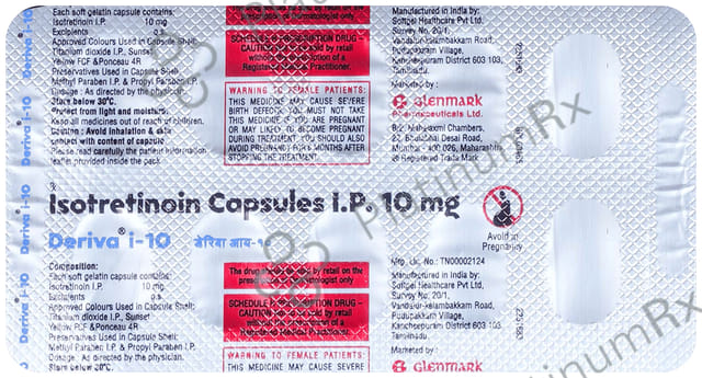 Deriva I 10mg Capsule 10s