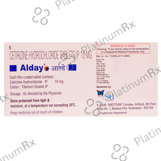 Alday 10mg Tablet 10s S H Pharmaceuticals Ltd.