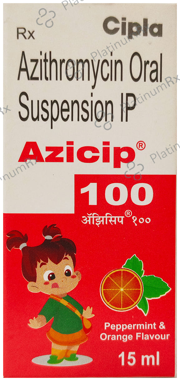 Azicip 100mg Oral Suspension 15ml