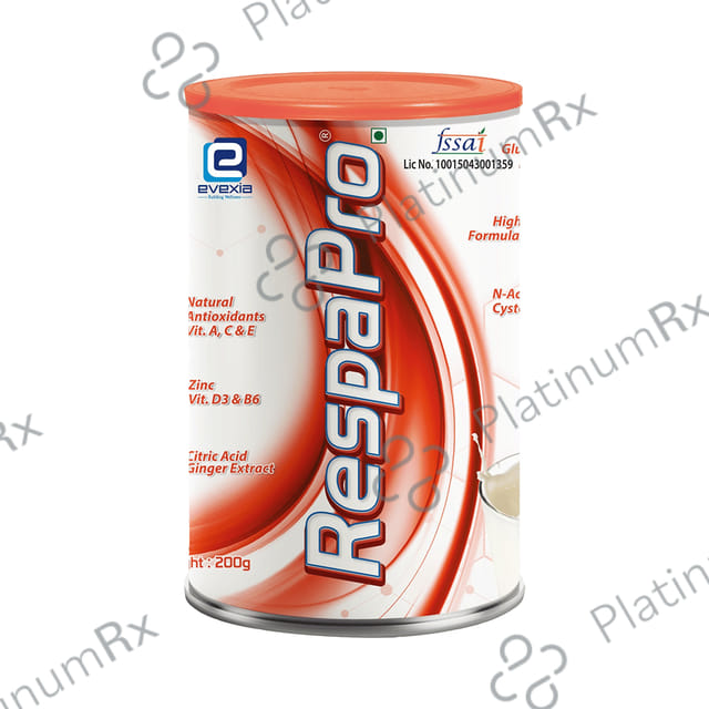 Evexia RespaPro Vanilla Flavour Powder 200gm