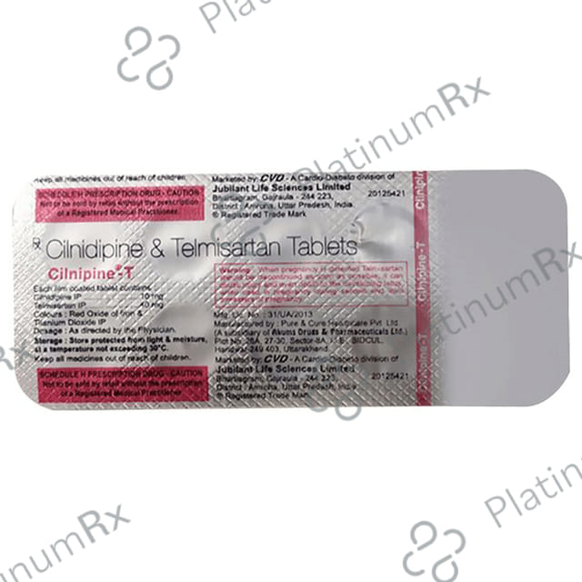 Cilnipine T 10/40mg Tablet 10s