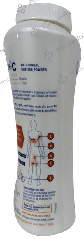 Mycoderm C 1% Sandalwood Fragrance Dusting Powder 100gm