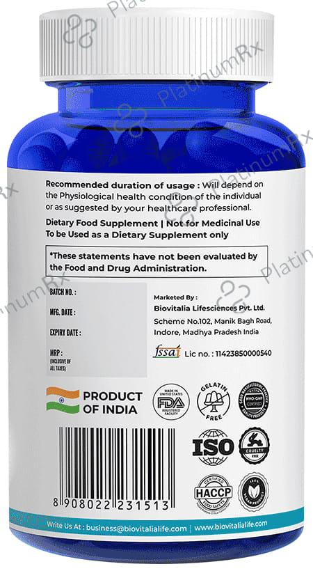 Biovitalia Organics Vitamin C + Zinc Capsule