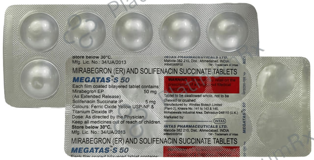 Megatas S 50mg/5mg Tablet