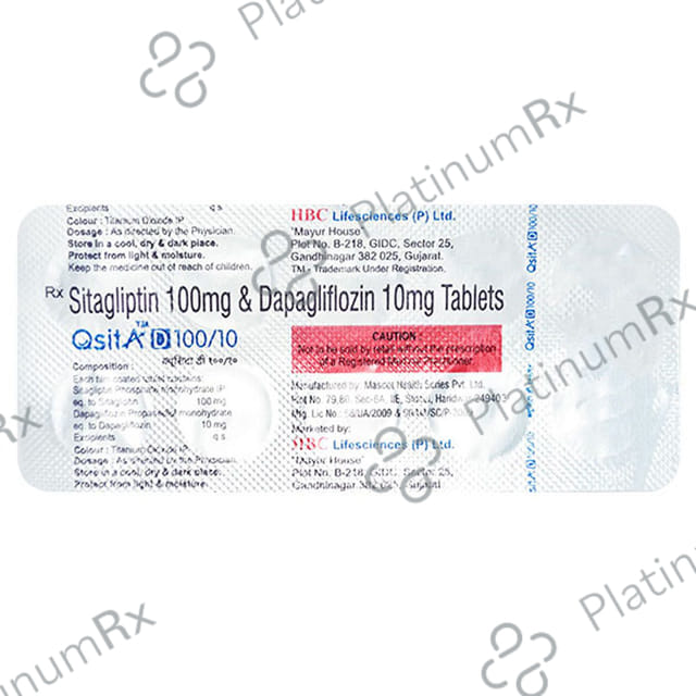 Qsita D 10/100mg Tablet 10s