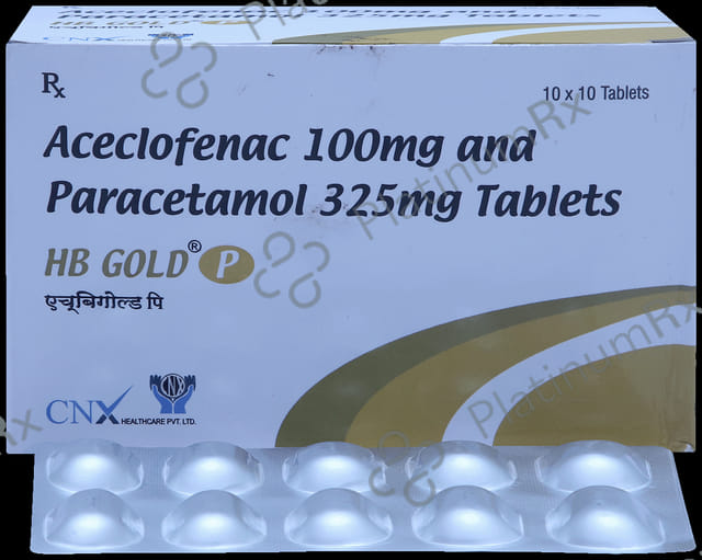 HB Gold P 100mg/325mg Tablet